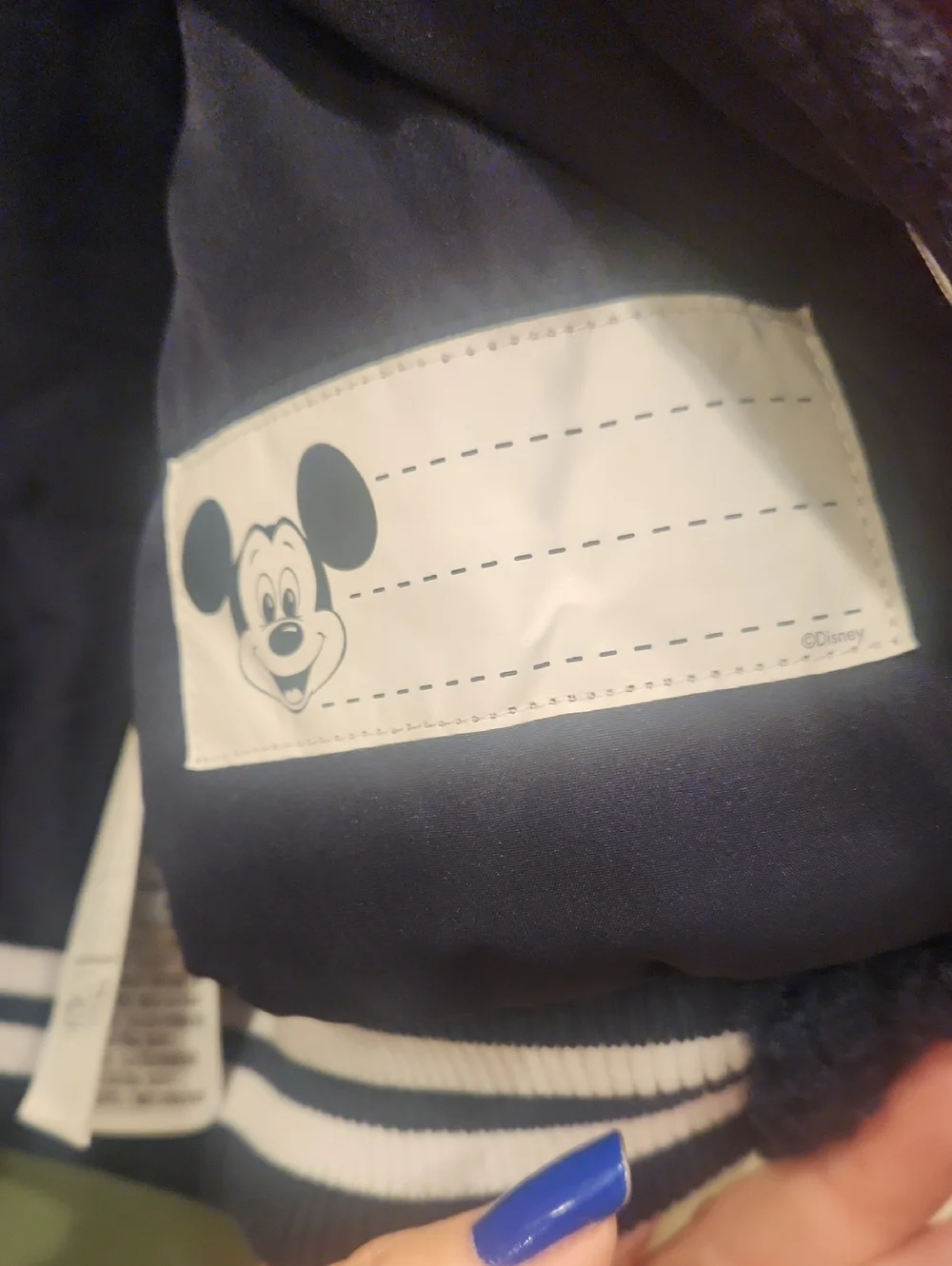 Disney Navy and Bright Red Mickey Mouse Club Jacket